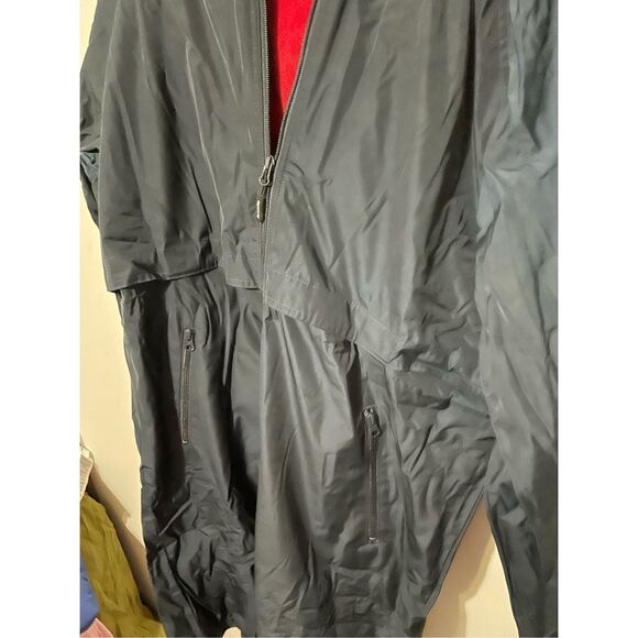 Brand New Sporti Comfort Fleece-Lined Swim Parka Large, Navy Shell/Red Lining - Picture 3 of 7